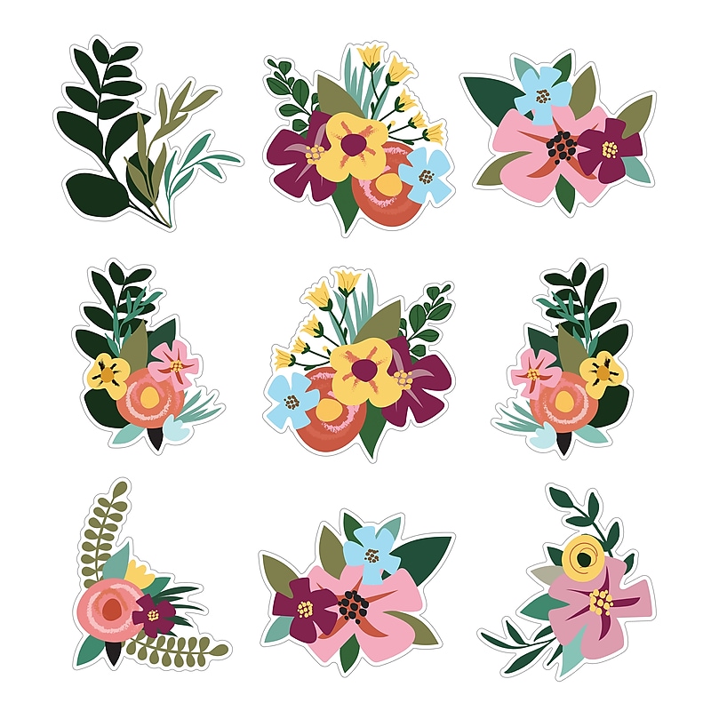 Carson-Dellosa Grow Together Jumbo Flowers and Greenery Cutouts image 1