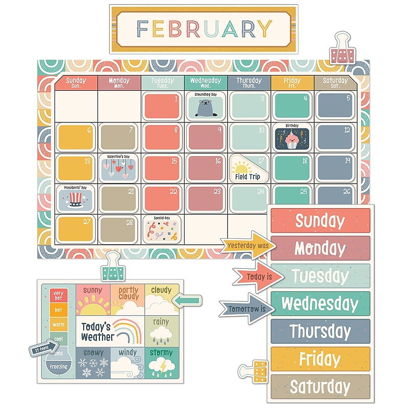 Carson-Dellosa We Belong Calendar Bulletin Board Set (110568) image 1