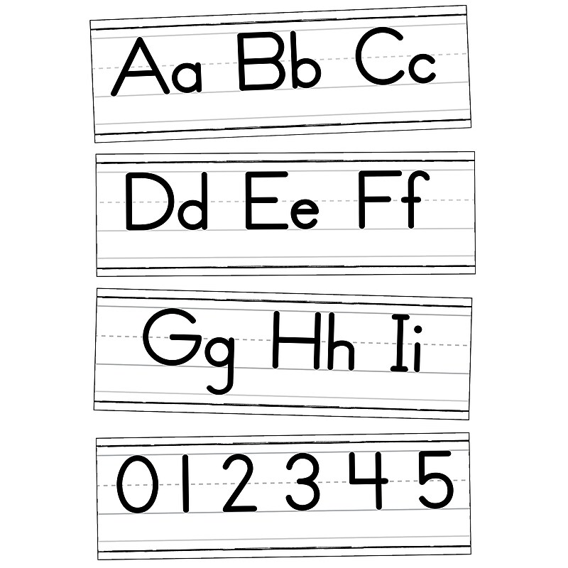 Carson-Dellosa Farmhouse Alphabet Line: Manuscript Bulletin Board Set (110573) image 1