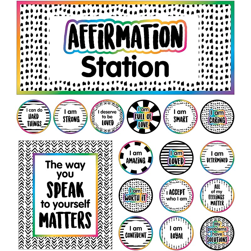 Carson-Dellosa Affirmation Station Bulletin Board Set (110569) image 1