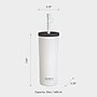 ASOBU Super Sippy Insulated Coffee Tumbler, 20 oz., White (NA-ICT200)~#|#~sp218084258_sc7
