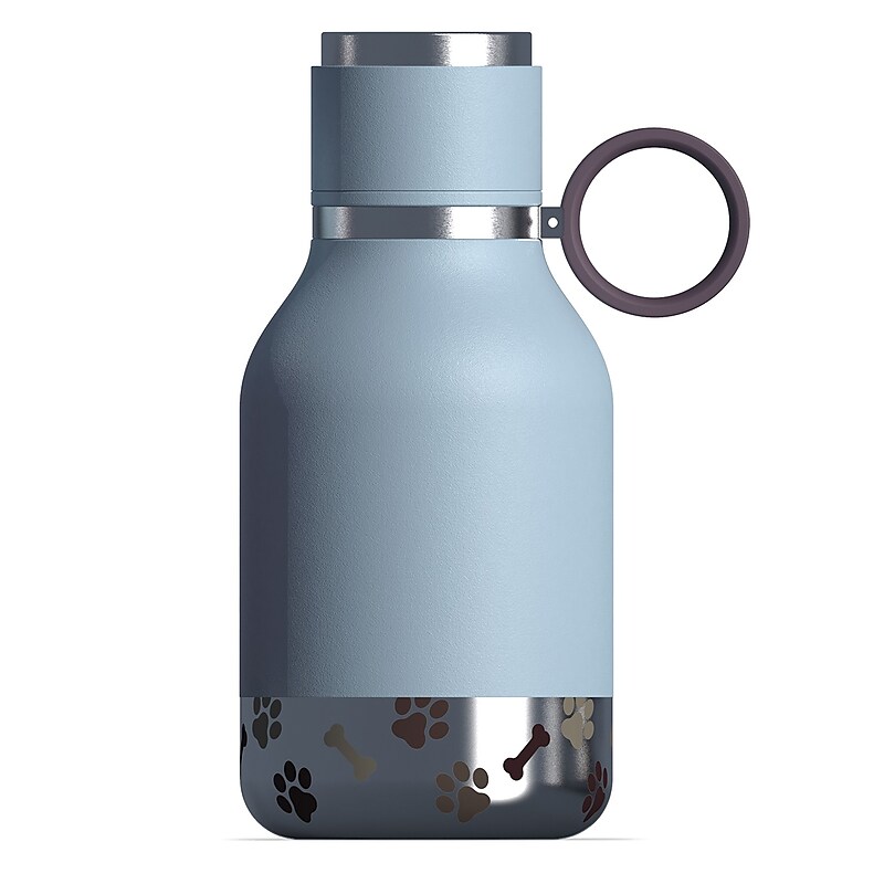 ASOBU Insulated Water Bottle with Removable Dog Bowl, 33 oz., Blue (NA-SDB1) image 1