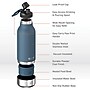 ASOBU Buddy 3-in-1 Water Bottle with Removable Dog Bowl & Food Compartment, 32 oz., Blue (SDB2)~#|#~sp218084334_sc7