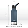 ASOBU Buddy 3-in-1 Water Bottle with Removable Dog Bowl & Food Compartment, 32 oz., Blue (SDB2)~#|#~sp218084335_sc7