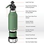 ASOBU Buddy 3-in-1 Water Bottle with Removable Dog Bowl & Food Compartment, 32 oz., Basil Green (SDB2)~#|#~sp218084349_sc7