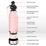 ASOBU Buddy 3-in-1 Water Bottle with Removable Dog Bowl & Food Compartment, 32 oz., Pink (SDB2)~#|#~sp218084356_sc7