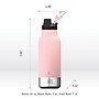 ASOBU Buddy 3-in-1 Water Bottle with Removable Dog Bowl & Food Compartment, 32 oz., Pink (SDB2)~#|#~sp218084357_sc7