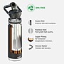 ASOBU Canyon Stainless Steel Vacuum Insulated Water Bottle, 50 oz., Black (ADNATMF7BK)~#|#~sp218084378_sc7