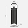 ASOBU Canyon Stainless Steel Vacuum Insulated Water Bottle, 50 oz., Black (ADNATMF7BK)~#|#~sp218084380_sc7