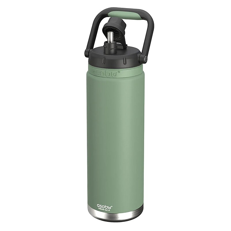 ASOBU Canyon Stainless Steel Vacuum Insulated Water Bottle, 50 oz., Green (ADNATMF7G) image 1