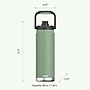 ASOBU Canyon Stainless Steel Vacuum Insulated Water Bottle, 50 oz., Green (ADNATMF7G)~#|#~sp218084390_sc7