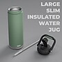 ASOBU Canyon Stainless Steel Vacuum Insulated Water Bottle, 50 oz., Green (ADNATMF7G)~#|#~sp218084391_sc7