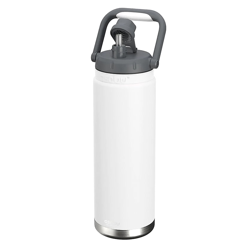 ASOBU Canyon Stainless Steel Vacuum Insulated Water Bottle, 50 oz., White (ADNATMF7W) image 1