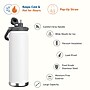 ASOBU Canyon Stainless Steel Vacuum Insulated Water Bottle, 50 oz., White (ADNATMF7W)~#|#~sp218084401_sc7