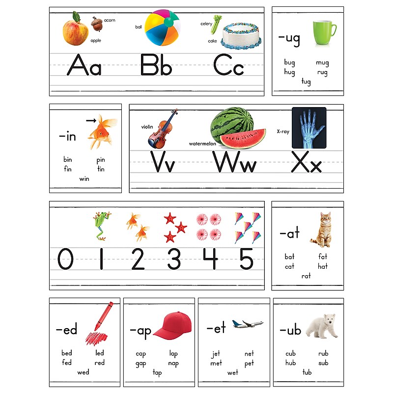 Carson-Dellosa Photographic Alphabet Line Bulletin Board Set (110578) image 1