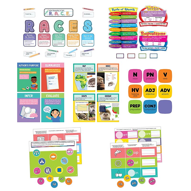 Carson-Dellosa Learning Kit Literacy Classroom Teacher Bundle, 3-5, 7/Pack (145320) image 1
