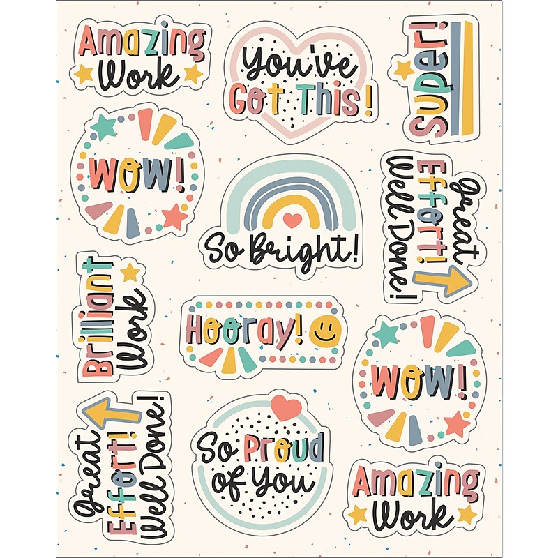 Carson-Dellosa We Belong Shape Stickers, 72/Pack (168325) image 1