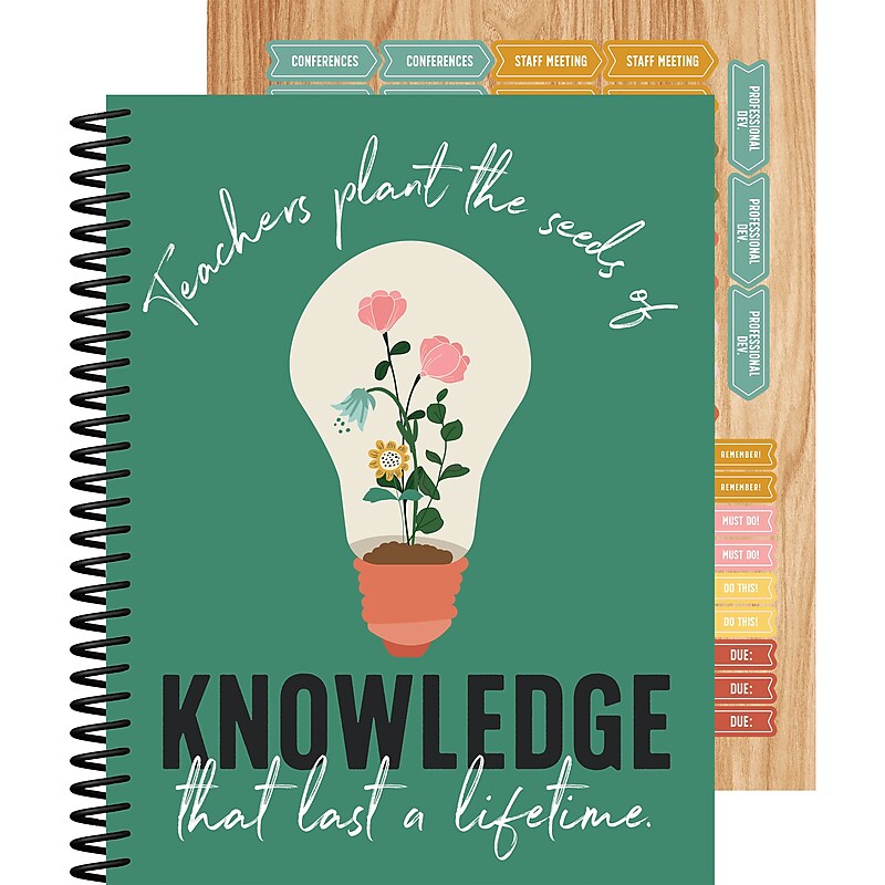 Carson-Dellosa Grow Together Teacher Planner, 128 pages, 116 stickers (105046) image 1