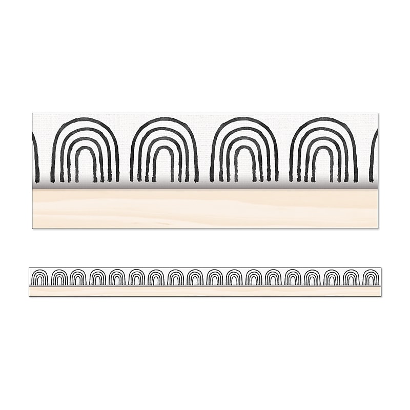 Carson-Dellosa Happily Ever Elementary Creatively Inspired Rainbows Straight Bulletin Board Borders (108502) image 1