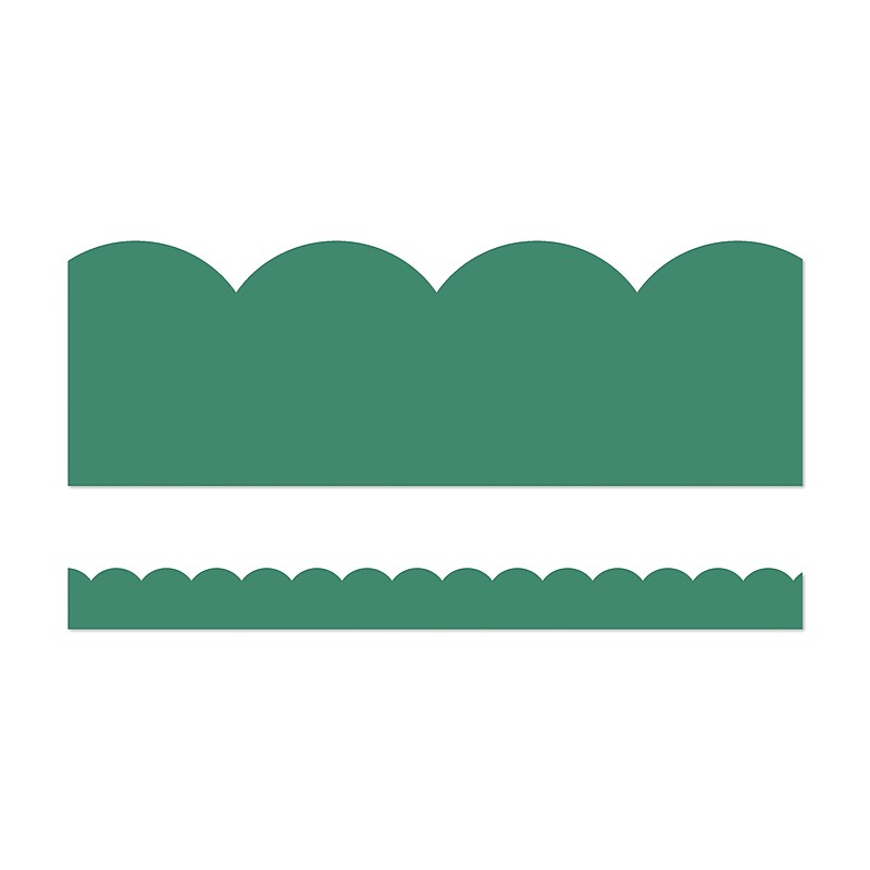 Carson-Dellosa Grow Together Jade Green Scalloped Bulletin Board Borders (108489) image 1