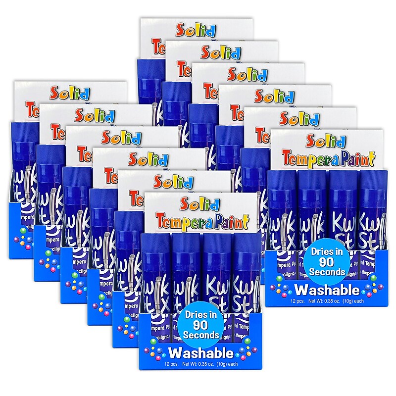 The Pencil Grip Kwik Stix Paint Marker, Blue, 12 Per Box, 12 Boxes image 1