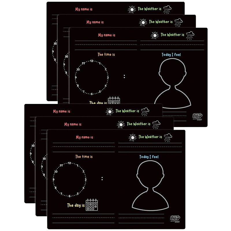 The Pencil Grip Activity Playmat - Fill in the Blanks, Pack of 6 image 1