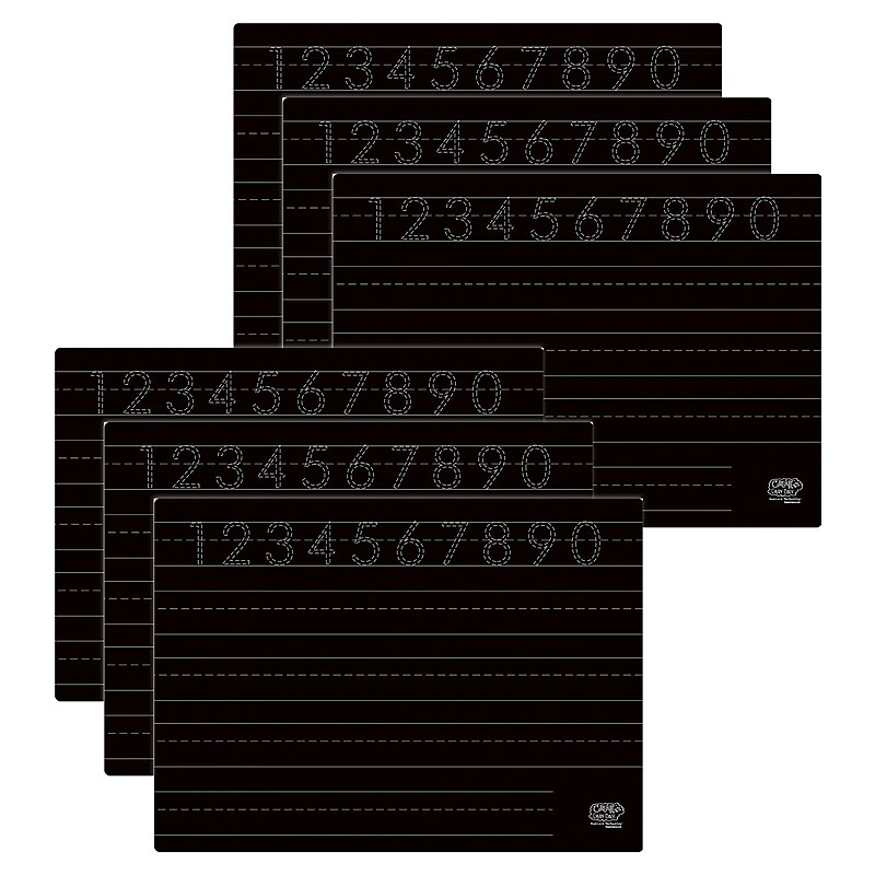 The Pencil Grip Activity Playmat - Numbers & Shapes (2-Sided), Pack of 6 image 1