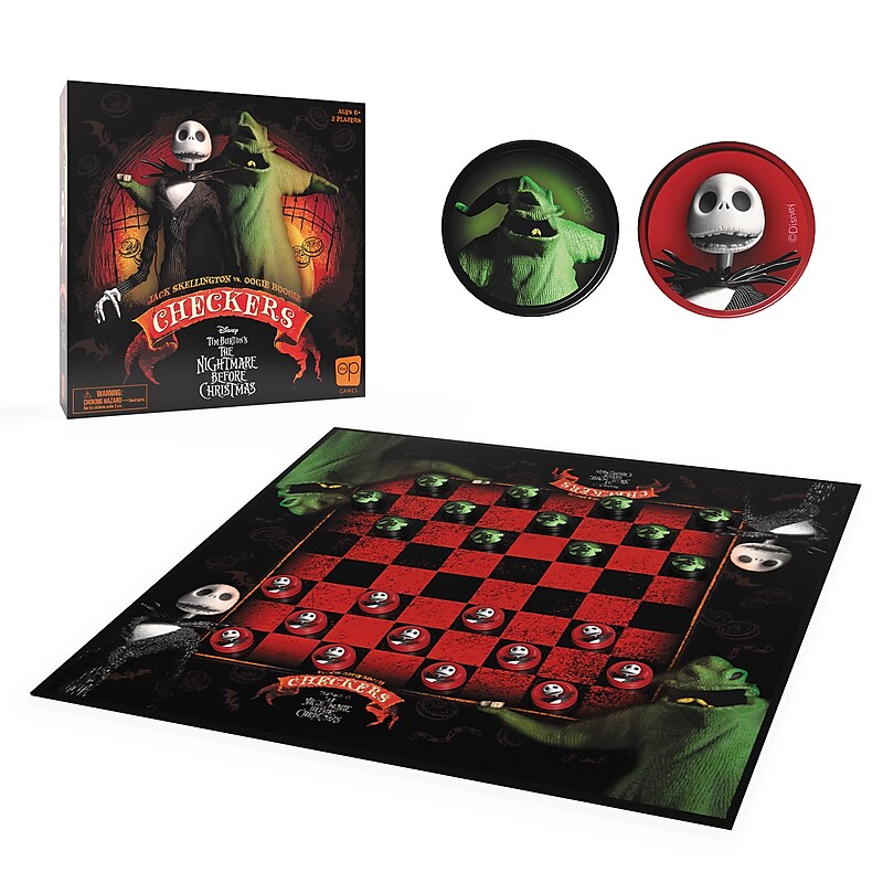 USAopoly Checkers: Disney Tim Burton The Nightmare Before Christmas image 1