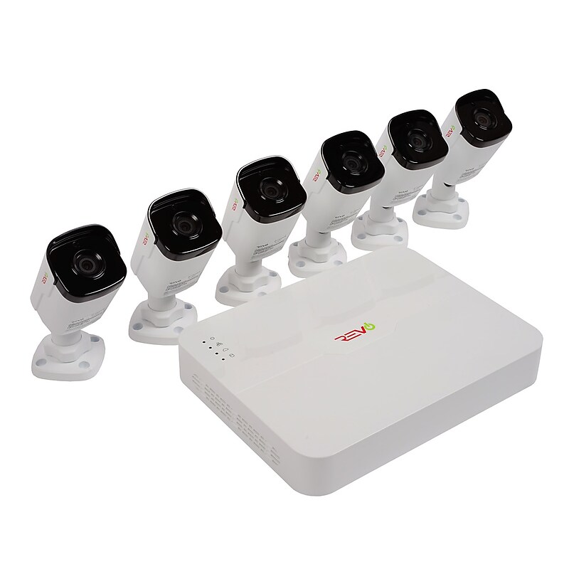 REVO America Ultra HD Audio Capable 8 Channel 2 TB NVR Surveillance System with 6 Cameras (RU82B6GA-2T) image 1