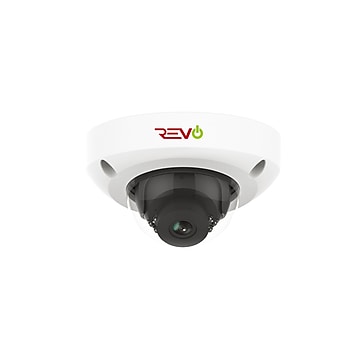 REVO America Ultra HD Audio Capable Vandal-Resistant IP Surveillance Mini Dome Camera (RUCD28-1C)