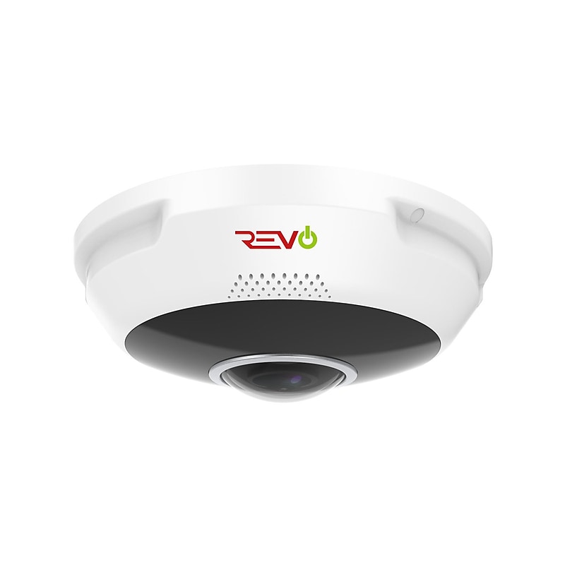 REVO America Ultra Plus HD 4K IP Indoor/Outdoor Audio Fisheye Dome Surveillance Camera  (RUCFE4K-1C) image 1