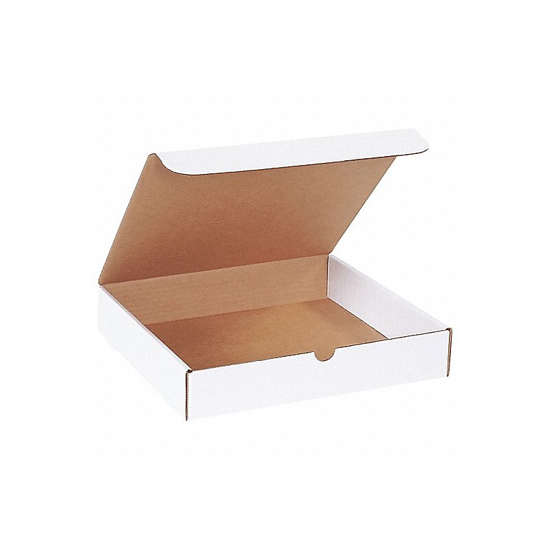 Partners Brand Corrugated Mailers, 11 3/4" x 10 3/4" x 2 1/4", White, 50/Bundle (M3RB) image 1
