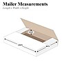 36" x 24" x 1/4" - White Jumbo Fold-Over Mailer, 20/Bundle~#|#~sp21847650_sc7