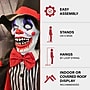 Haunted Hill Farm Standing Clown and Animatronic Talking Skull Clown (HHCLOWN-30FLSA)~#|#~sp218922009_sc7