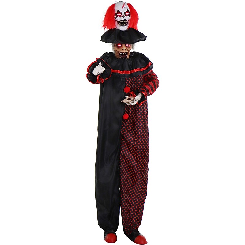Haunted Hill Farm Animatronic Pop-Up Two-Headed Clown (HHCLOWN-32FLSA) image 1