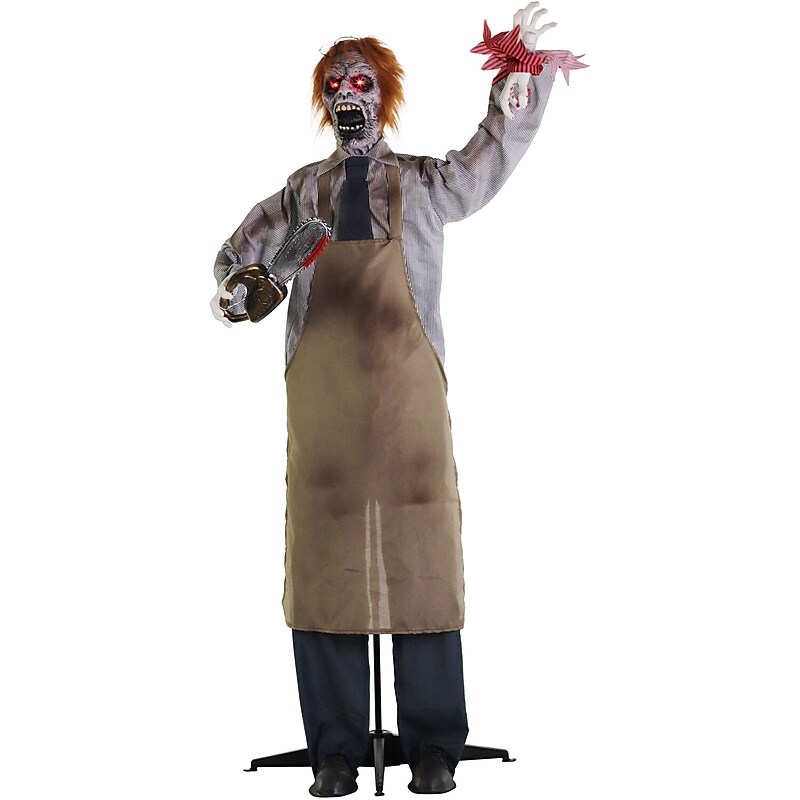 Haunted Hill Farm Animatronic Zombie Carver Scary (HHMAN-7FLSA) image 1