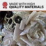 Haunted Hill Farm 15" Glitter Pumpkins with Skulls Wreath (HHPUMP-2WRTH)~#|#~sp218922306_sc7