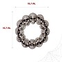 Haunted Hill Farm 15.7" Dungeon Skull Hanging Wreath (HHSKEL-11WRTH)~#|#~sp218922401_sc7