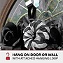 Haunted Hill Farm 15" Black & White Floral Wreath (HHSPD-2WRTH)~#|#~sp218922486_sc7