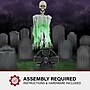 Haunted Hill Farm Motion-Activated Floating Skeleton Ghost Over Tombstone (HHTMBSKEL-2LS)~#|#~sp218922557_sc7