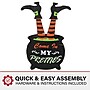 Haunted Hill Farm 24" Come In My Pretties Witch's Cauldron Funny Lawn Art (HHWOODWTCH-0BL)~#|#~sp218922950_sc7