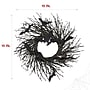 Haunted Hill Farm 15" Black Twig Wreath with Lights & Flying Bats (HHWRTHBAT-1BR)~#|#~sp218923161_sc7