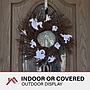 Haunted Hill Farm 20" Battery-Operated Twig Wreath with Lights & Spooky Ghosts (HHWRTHGHST-1BR)~#|#~sp218923187_sc7