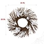 Haunted Hill Farm 20" Battery-Operated Twig Wreath with Lights & Spooky Ghosts (HHWRTHGHST-1BR)~#|#~sp218923188_sc7