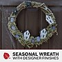 Haunted Hill Farm 15" Grapevine Wreath with Spiders, Tombstones, & Haunted Houses (HHWRTHTOMB-0BR)~#|#~sp218923209_sc7