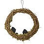 Haunted Hill Farm 15" Grapevine Wreath with Spiders, Tombstones, & Haunted Houses (HHWRTHTOMB-0BR)~#|#~sp218923213_sc7