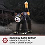 Haunted Hill Farm 10' Tall Pre-lit Black Cat Inflatable (HIBCAT103-L)~#|#~sp218923234_sc7