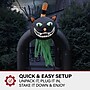 Haunted Hill Farm 10' Tall Pre-lit Black Cat Arch Inflatable (HIBCATARCH101-L)~#|#~sp218923246_sc7