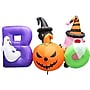 Haunted Hill Farm 5' Tall Pre-lit Musical Boo Sign Inflatable (HIBOOSGN052-L)~#|#~sp218923368_sc7