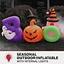 Haunted Hill Farm 5' Tall Pre-lit Musical Boo Sign Inflatable (HIBOOSGN052-L)~#|#~sp218923369_sc7